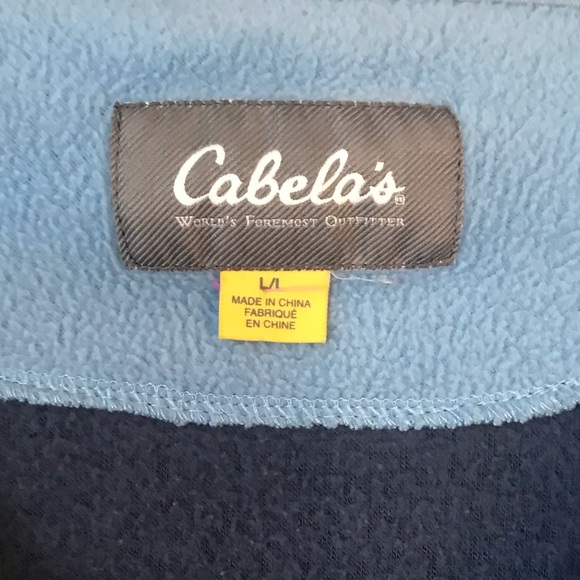 Cabela’s Fleece Zipper Jacket Size Large - Picture 4 of 8